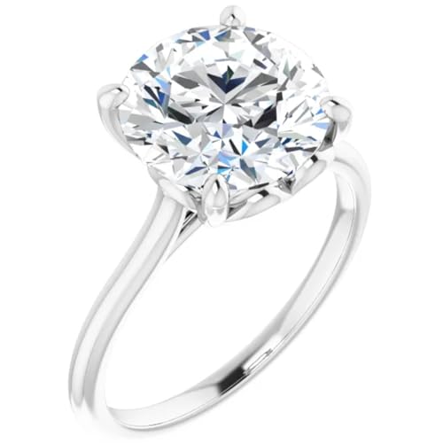 3 Ct. Round Brilliant Cut Hidden Heart Lab Diamond Engagement Ring2