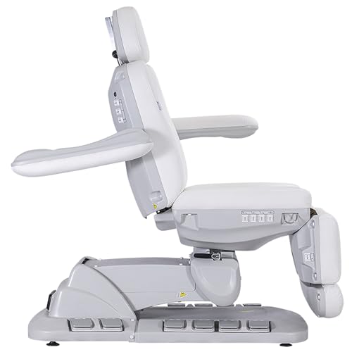 Spa Source | PEDALI | Swivel 4 Motor Facial Bed | Chair & Treatment Table | Facial Chair | Chair Table | Hydraulic Facial Chair | Equipment 2246EB | Rotation | (White) - Thumbnail 4