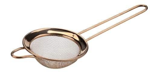 Dr. Oetker Colador de cocina de malla densa, colador para tamizar de acero inoxidable, tamiz para harina, azúcar en polvo, filtro de alimentos, tamaño 10 cm