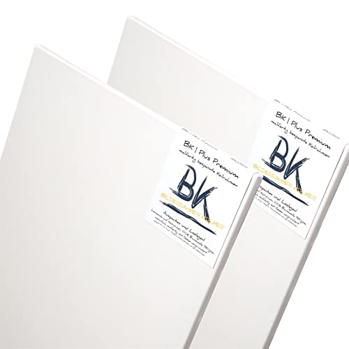 BK BILDERRAHMEN KOLMER 2 B.K. Plus LEINWÄNDE AUF KEILRAHMEN 80x100 cm | Premium Malgrund, malfertig, 100% Baumwolle Cover
