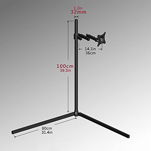 Support écran PC mobile avec fixation VESA réglable et charge 11 lb