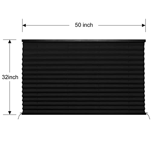 Image of RV Blinds Shades for Camper Window,RV Shades Pleated Camper Blinds for Travel Trailer Motor Coach Motorhome Window-50 W x 32 inch L