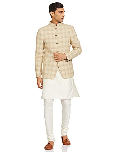 Image of Ethnix Men's Silk 100% Regular Jacket