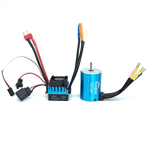 Moteur 3650 3100 KV KingVal sans capteur pour une accélération fluide en RC 1/10