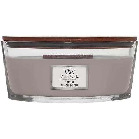 WoodWick Fireside Candle with Crackling Wick Cover