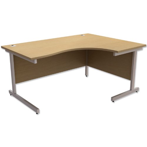 Trexus contratto Radiale scrivania Destra Argento