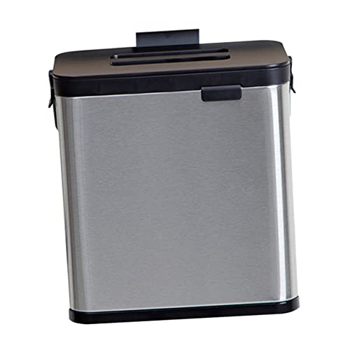 Caneca de basura rectangular de acero inoxidable Mobestech
