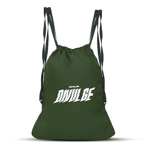 Image of DIVULGE Drawstring Daypack Bag Sports Backpack Gym Bag, Backpack and Multi Utility Bag for Running, Sports, Cycling and Outdoors -Light Green