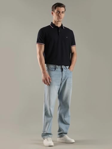 Image of Tommy Hilfiger Men Polo Cotton Regular Fit Shirt
