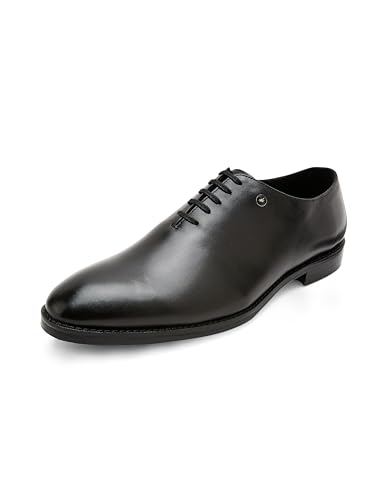 Image of Monte Carlo Mens Solid Lace Up Genuine Leather Formal Oxford Shoes (201827FW)