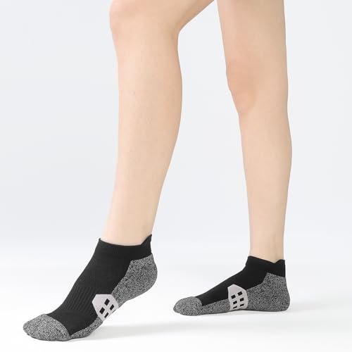 Ankle Compression Socks for Women Running Athletic Socks Low Cut with Arch Support 5 Pairs2