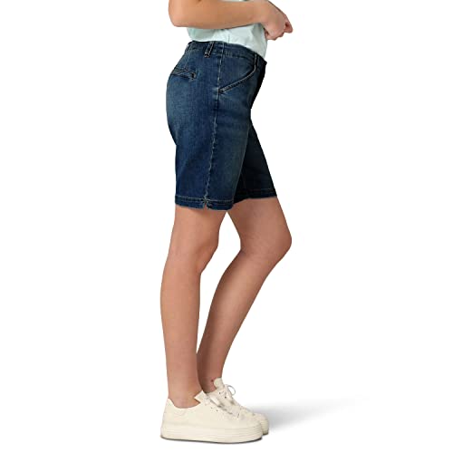 Chino Bermuda Short femme Lee Regular beige Expedition coton stretch - 2