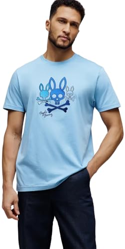 T-shirt graphique Oscar Psycho Bunny en coton premium pour homme