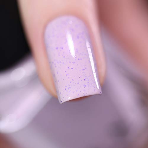 Image of ILNP Heather - Pale Lilac Speckled Nail Polish, Chip Resistant, 7-Free, Non-Toxic, Vegan, Cruelty Free, 12ml