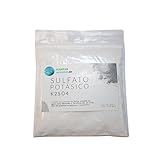 Sulfato de Potasio 100g, Abono Sulfato Potasico Fertilizante hidrosoluble para Plantas de Jardín y Acuario (K2SO4)