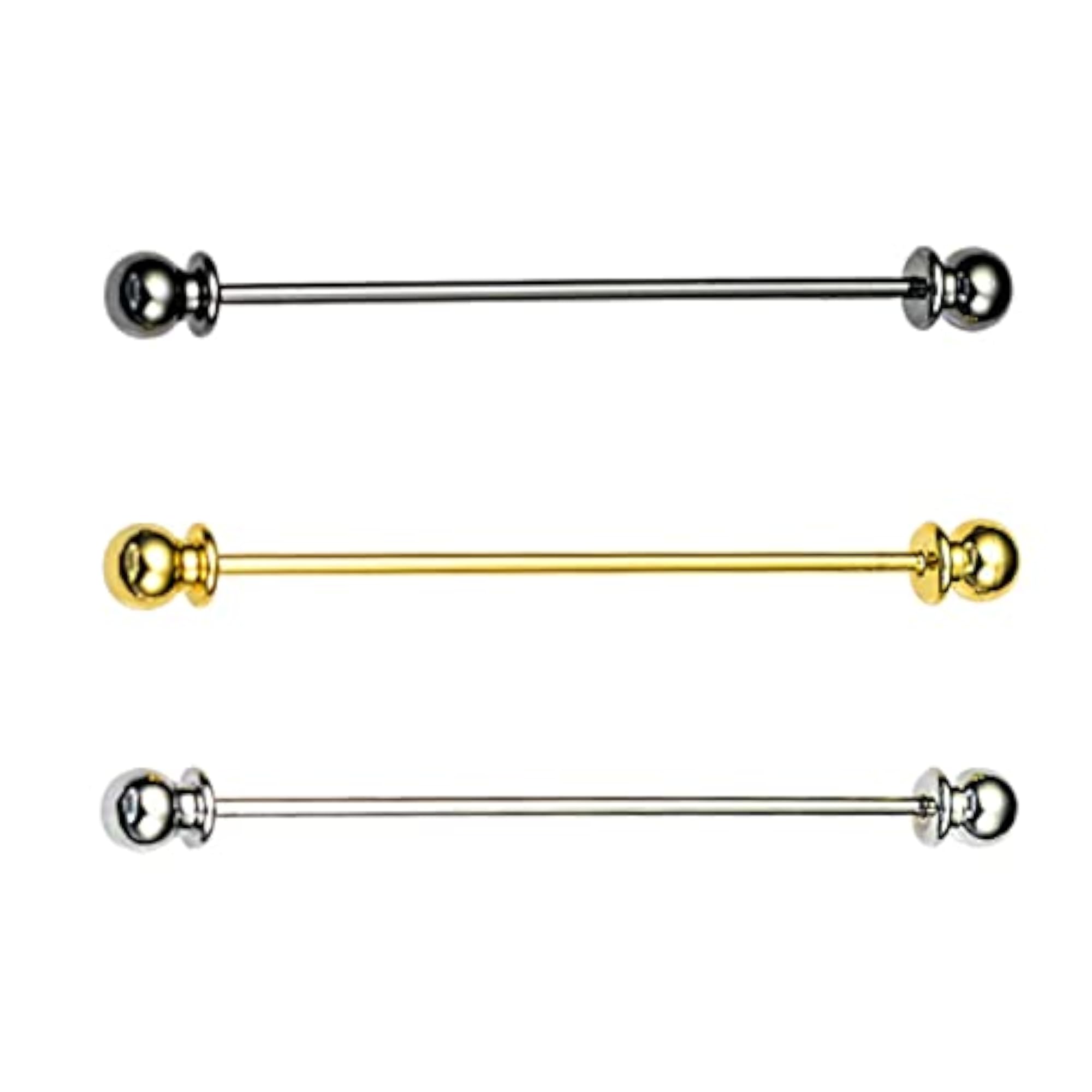 3pc Classic Copper Collar Pin Clips for Men, Formal Attire