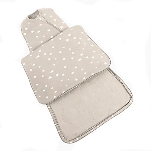 Gunamuna Wearable Unisex Baby Swaddle Wrap Sleep Bag Duvet With Easy Diaper Zipper, 2.6 Tog For Newborn To 3 Months, Twinkle #TOP14