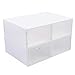 20/24 Stück Schuhboxen Stapelbar Schuh Aufbewahrungsbox Kunststoff Schuhbox Zusammenklappbar Schuhboxen transparente Schuhorganizer raumsparend Schuhregale für Männer und Frauen 33 * 23 * 14 cm (24)
