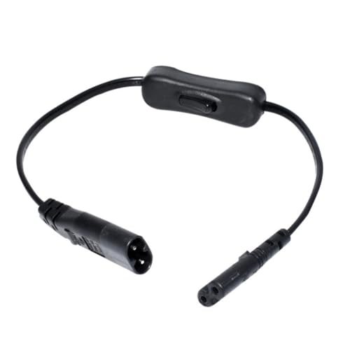 IEC320 C7 Male to C8 Female Connectors Power Cord Adapter Cable with Switching
