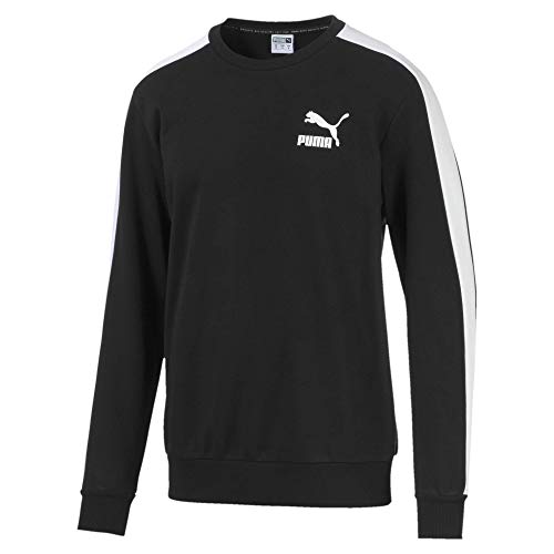 PUMA Men's Classics Logo Crew French Terry Sweatshirt (Large)