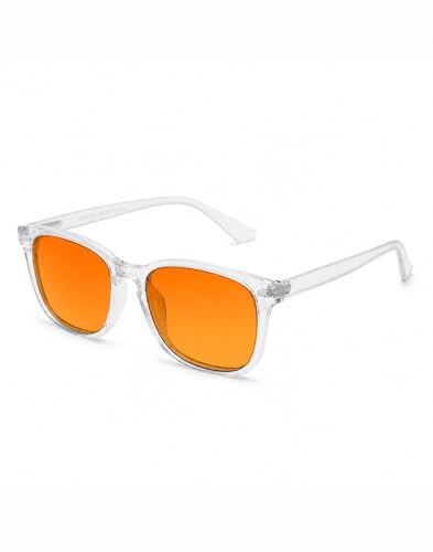 Image of TIJN Blue Light Blocking Glasses Dual AR Coatings Amber Orange Lens for Computer Gaming