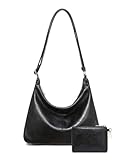 Hobo Bag for Women with Mini Purse Soft Vegan Leather Slouchy Shoulder Crossbody Handbag 2025 Fall Tote