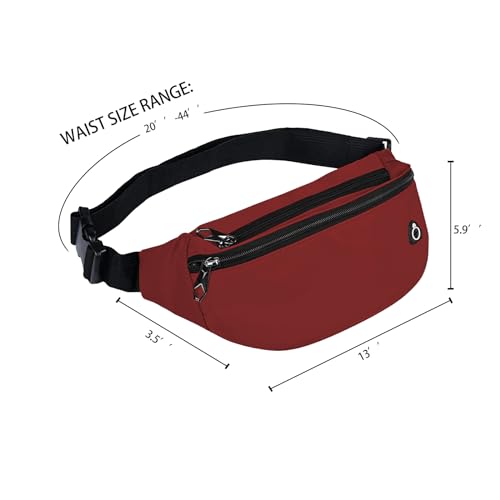 Image of Fanny Packs for Men and Women, Water-Repellent Sports Waist Pack Bag for Travel Hiking Running Hands-free