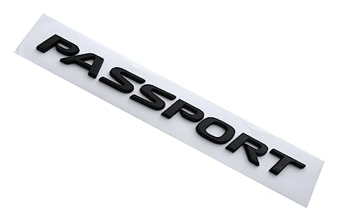 Image of 1x Passport Rear Emblem Car Letter Badge Logo Replacement for 19-23 Car Passport 08F20-TGS-100 (Glossy Black)