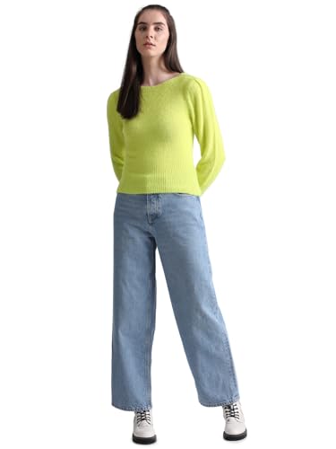 Image of Only Women's Nylon Blend Round Neck Sweater