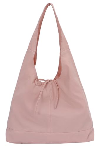 Slouchy Nylon Tote Bag Women Trendy Crossbody Purse Bow Tie Underarm Shoulder Hobo Bags Satchel College Travel Handbag