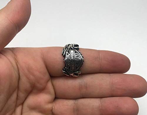 Turkish Jewelry Eagle and Lion Biker 925K Sterling Silver Men's Ring - Image 8