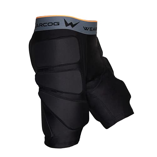 Wearcog Protective Padded Shorts for Skating,Snowboarding,Cycling,Ski EVA Hip Protector Padded Compression Impact Shorts Protection for Hip, Butt &Tailbone Motocross Protective Gear