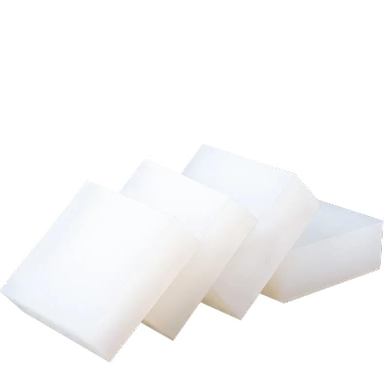 Lámina de Silicona Blanca de Alta Elasticidad, Almohadilla Suave de Goma Amortiguadora, Cuadrada, Resistente Al Desgaste Y a Lospes, Juntas de 50-300 Mm, Grosor de 1-50 Mm./1Pc/250*250*12Mm