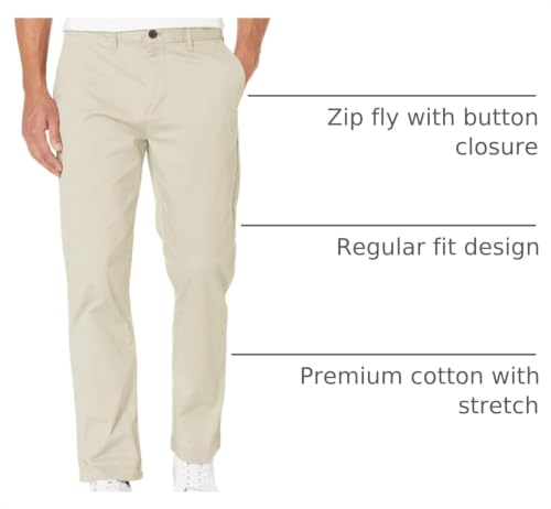 Image of Tommy Hilfiger Men's Stretch Cotton Chino Pants in Custom Fit