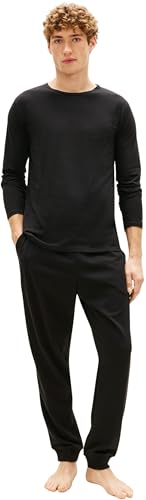 Tommy Hilfiger Hombre Pack de 3 Camiseta de manga largas Basic, Negro (Black/ Black/ Black), L