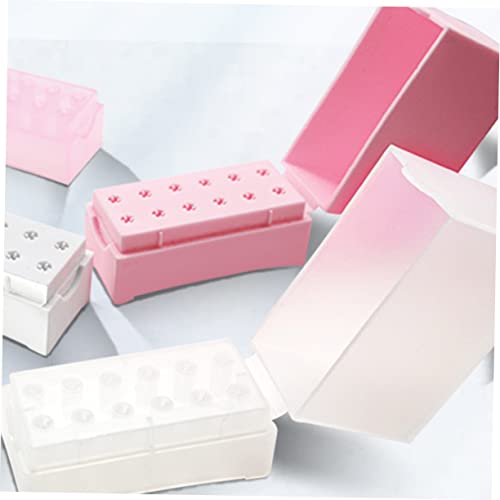 STOBAZA 4 Pçs Caixa De Armazenamento De Cabeça De Moagem Caixa De Armazenamento De Unhas Brocas De U