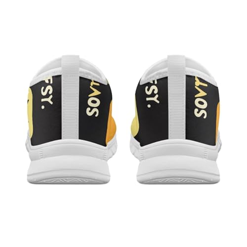 Howilath Cat Print Women's Loafers & Slip-on Running Sneakers Breathable Anti-Skid Hands Free Shoes2