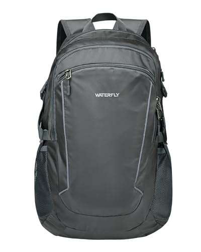 Waterfly Hiking Foldable Lightweight Backpack: 28L Packable Rucksack Daypack with Wet Compartment For Men and Women