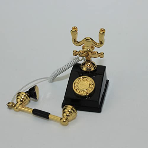 TOYANDONA 3 PCS Miniatura Telefone Modelo Mini Casa Decoração Liga Telefone Decoração Casa Decoração