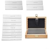 12-teiliges Parallel-Pad-Set, 120 mm Fräsen parallel mit Aufbewahrungsbox, Metall-Messpads für Drehmaschine, Schraubstockbackenschutz und Werkzeug-Set für Maschinenwerkstatt