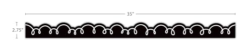 Bordure découpée noire pour masquer les bords abîmés de tableau - 7