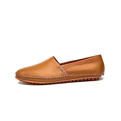 Men's Leather Loafer Flats Lightweight Casual Slip On Shoes for Walking Driving Dress2