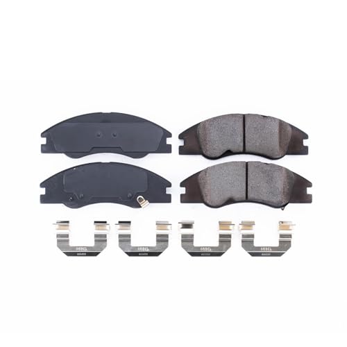 Image of PowerStop Front Brake Pads for Kia Spectra 2005-09 | Kia Spectra5 2005-09 - Z17 Ceramic Brake Pads with Installation Hardware, 17-1074