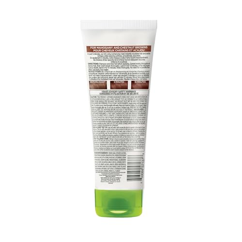 Image of Garnier Nutrisse 5 Minute Nourishing Color Hair Mask with Triple Oils Delivers Day 1 Color Results, for Color Treated Hair, Warm Brown, 4.2 fl. oz.