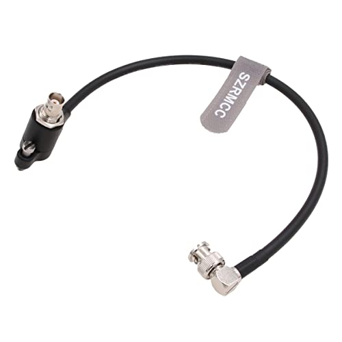 SZRMCC SDI Protector Cable 12G 6G HD SDI Right Angle BNC Surge Overvoltage Circuit Protector Isolator Video Cable for RED Komodo ARRI Alexa Sony?Black-Elbow 20cm?