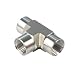 HFS (R) TEE Fitting - Female FNPT 3-Way Tee Stainless (1/4" Female NPT)