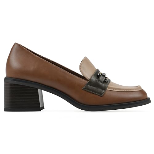 Image of WHITE MOUNTAIN Women's Nacho Block Heel Loafer