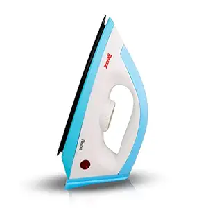 Revour Dry Iron Risnia 750-Watt Dry Iron with Non-Stick Sole Plate | Safety-Packed Electric Iron Press with Quick, Uniform Heating | All types of Fabric (White & Blue)