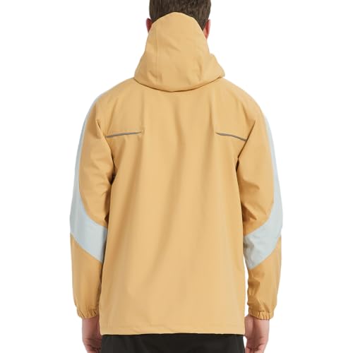 Arasiyama Men's Lightweight Waterproof Rain Jacket Windproof Raincoat with Hood Outdoor Ventures2