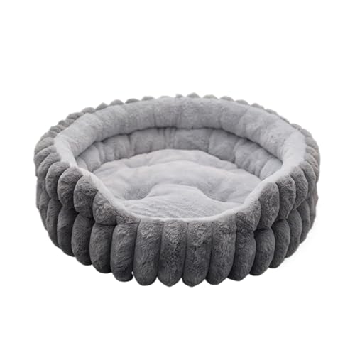 per animali domestici per cani di piccola taglia – rotondo in peluche per gatti, lettino per cani rilassante e lavabile, cuscino morbido, design inferiore antiscivolo, comodo per animali